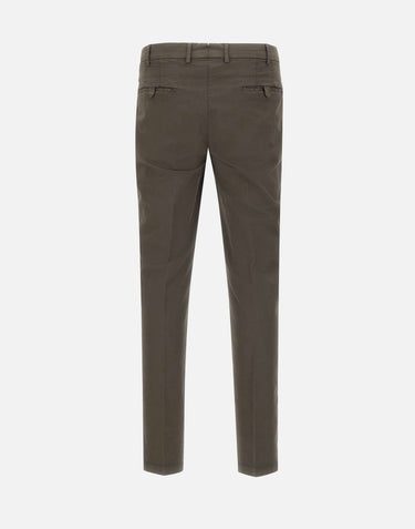 DEVORE Pantaloni "DVR33" in cotone e seta BROWN Uomo 