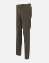 DEVORE Pantaloni "Dvr3" in cotone e seta BROWN Uomo 