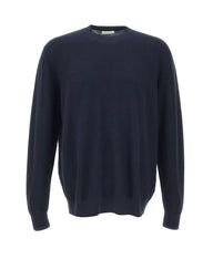 DIKTAT Maglia in cotone con lavorazione a rombi BLUE Uomo 