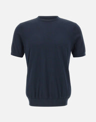 DIKTAT Maglia in cotone a maniche corte BLUE Uomo 