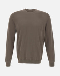 DIKTAT Maglia in cotone BROWN Uomo 