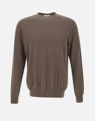 DIKTAT Maglia in cotone BROWN Uomo 