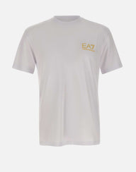 EA7 T-shirt "Gold Label" in misto viscosa WHITE Uomo 