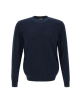 ELEVENTY Pullover  in cotone BLUE Uomo 