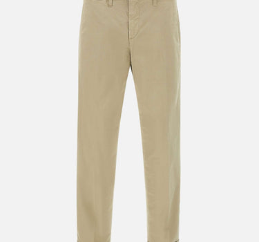 FAY Pantaloni in Gabardine Stretch BEIGE Uomo 