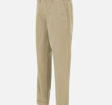 FAY Pantaloni in Gabardine Stretch BEIGE Uomo 