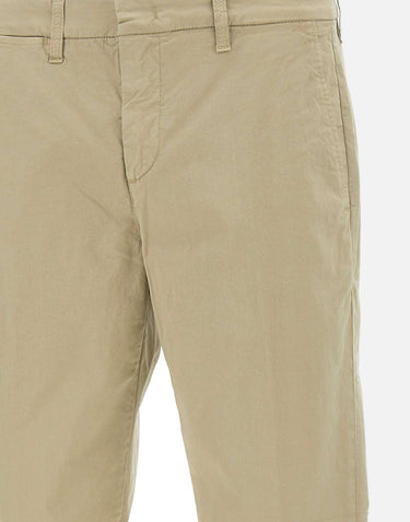 FAY Pantaloni in Gabardine Stretch BEIGE Uomo 