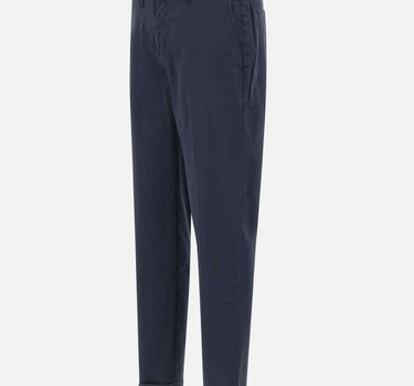 FAY Pantaloni Slim in Gabardine Stretch BLUE Uomo 