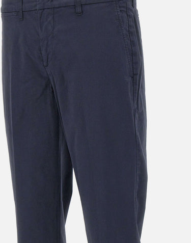 FAY Pantaloni Slim in Gabardine Stretch BLUE Uomo 
