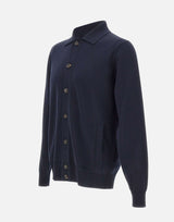 FILIPPO DE LAURENTIIS Cardigan con collo polo BLUE Uomo 