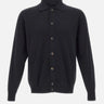 FILIPPO DE LAURENTIIS Cardigan con collo polo BLACK Uomo 