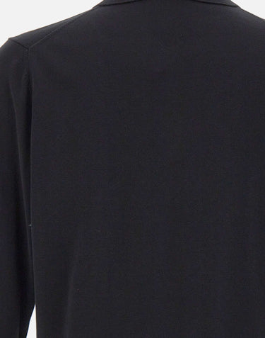 FILIPPO DE LAURENTIIS Cardigan con collo polo BLACK Uomo 