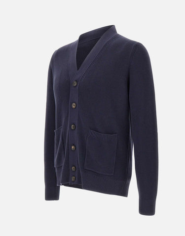 FILIPPO DE LAURENTIIS Cardigan in cotone BLUE Uomo 