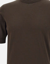 FILIPPO DE LAURENTIIS Maglia in crêpe di cotone BROWN Uomo 