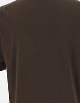 FILIPPO DE LAURENTIIS Maglia in crêpe di cotone BROWN Uomo 