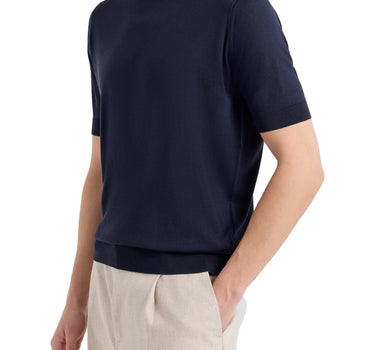 FILIPPO DE LAURENTIIS Maglia in cotone a maniche corte BLUE Uomo 