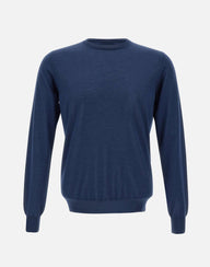FILIPPO DE LAURENTIIS Maglia in seta e cashmere BLUE Uomo 