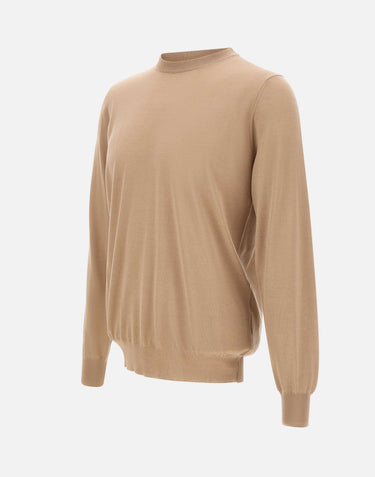 FILIPPO DE LAURENTIIS Maglia in misto lana, seta e cashmere BEIGE Uomo 