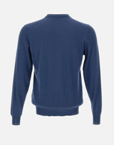 FILIPPO DE LAURENTIIS Maglia in misto lana, seta e cashmere BLUE Uomo 