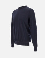 FILIPPO DE LAURENTIIS Maglia in misto lana, seta e cashmere BLUE Uomo 