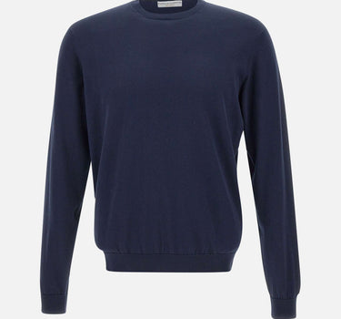 FILIPPO DE LAURENTIIS Maglia "Sea Island" in cotone BLUE Uomo 