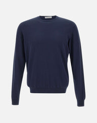 FILIPPO DE LAURENTIIS Maglia "Sea Island" in cotone BLUE Uomo 