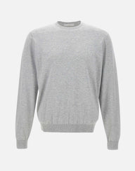 FILIPPO DE LAURENTIIS Maglia "Sea Island" in cotone GREY Uomo 
