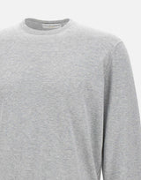 FILIPPO DE LAURENTIIS Maglia "Sea Island" in cotone GREY Uomo 