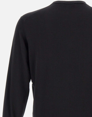 FILIPPO DE LAURENTIIS Maglia "Sea Island" in cotone BLACK Uomo 