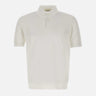 FILIPPO DE LAURENTIIS Polo in crêpe di cotone WHITE Uomo 