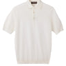 FILIPPO DE LAURENTIIS Polo in cotone con lavorazione a treccine WHITE Uomo 