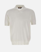 FILIPPO DE LAURENTIIS Polo in cotone WHITE Uomo 