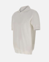 FILIPPO DE LAURENTIIS Polo in cotone WHITE Uomo 