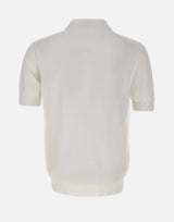 FILIPPO DE LAURENTIIS Polo in cotone WHITE Uomo 