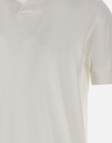 FILIPPO DE LAURENTIIS Polo in cotone WHITE Uomo 