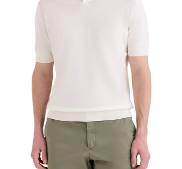 FILIPPO DE LAURENTIIS Polo in cotone WHITE Uomo 