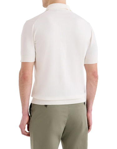 FILIPPO DE LAURENTIIS Polo in cotone WHITE Uomo 