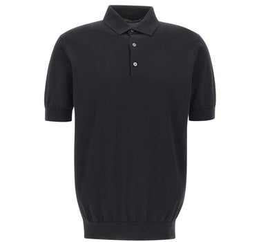 FILIPPO DE LAURENTIIS Polo uomo in cotone sublime BLACK Uomo 