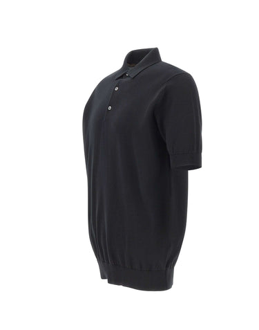 FILIPPO DE LAURENTIIS Polo uomo in cotone sublime BLACK Uomo 
