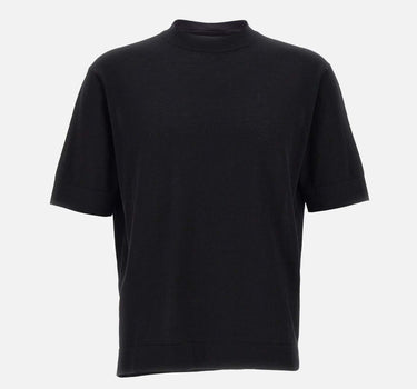 FILIPPO DE LAURENTIIS T-shirt in crêpe di cotone BLACK Uomo 