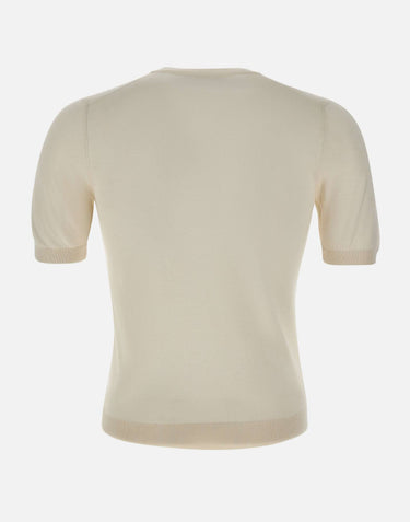 GRAN SASSO Maglia in seta a maniche corte WHITE Uomo 