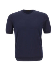 GRAN SASSO Maglia a maniche corte in fresco cotone BLUE Uomo 
