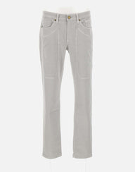 JECKERSON Pantaloni "John" in gabardina di cotone GREY Uomo 