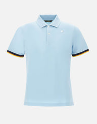 K-WAY Polo "Vincent" Light Blue Uomo 