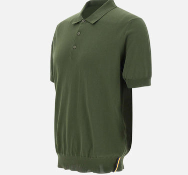 K-WAY Polo "Pleyne" in cotone GREEN Uomo 