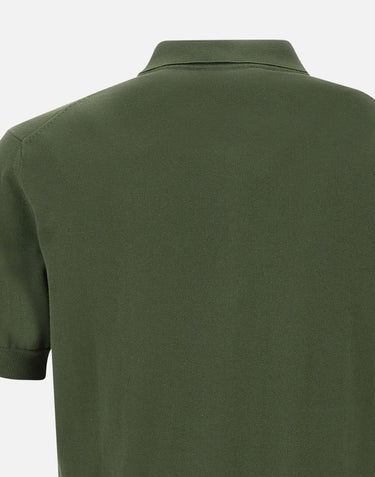 K-WAY Polo "Pleyne" in cotone GREEN Uomo 