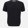 KANGRA T-shirt in seta e cotone BLACK Uomo 