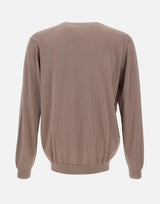 KANGRA Maglia in misto seta e cotone BROWN Uomo 