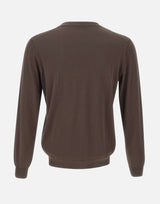 KANGRA Maglia in misto seta e cotone BROWN Uomo 