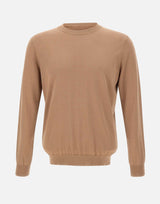 KANGRA Maglia in misto seta e cotone BROWN Uomo 